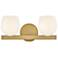 Hinkley Bath Mae Small Two Light Vanity 15" Lacquered Brass