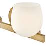 3_Hinkley Bath Mae Small Two Light Vanity 15" Lacquered Brass more views