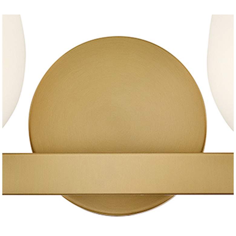 Image 6 Hinkley Bath Mae Small Two Light Vanity 15" Lacquered Brass more views