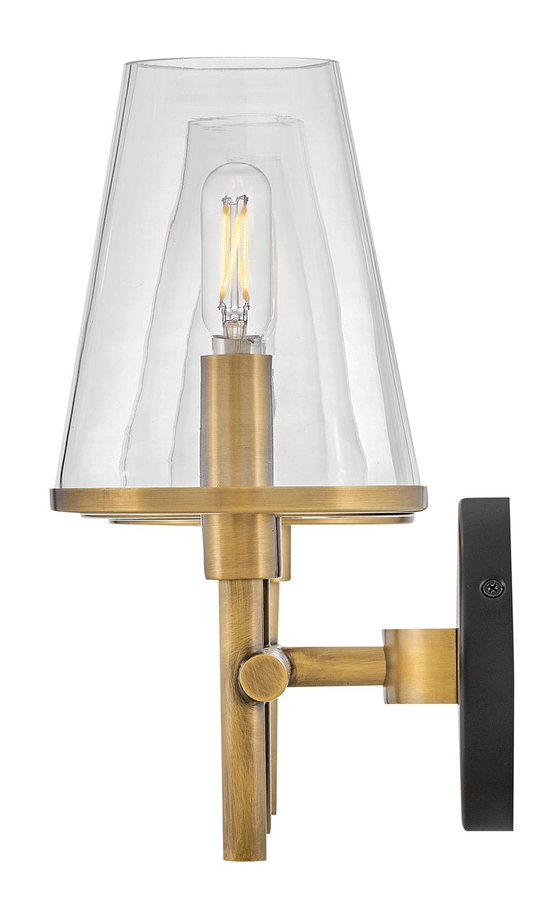 Hinkley Bath Marten Medium Three Light Vanity 25" Heritage Brass