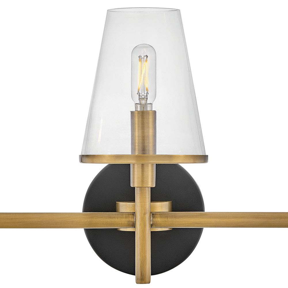 Hinkley Bath Marten Medium Three Light Vanity 25" Heritage Brass