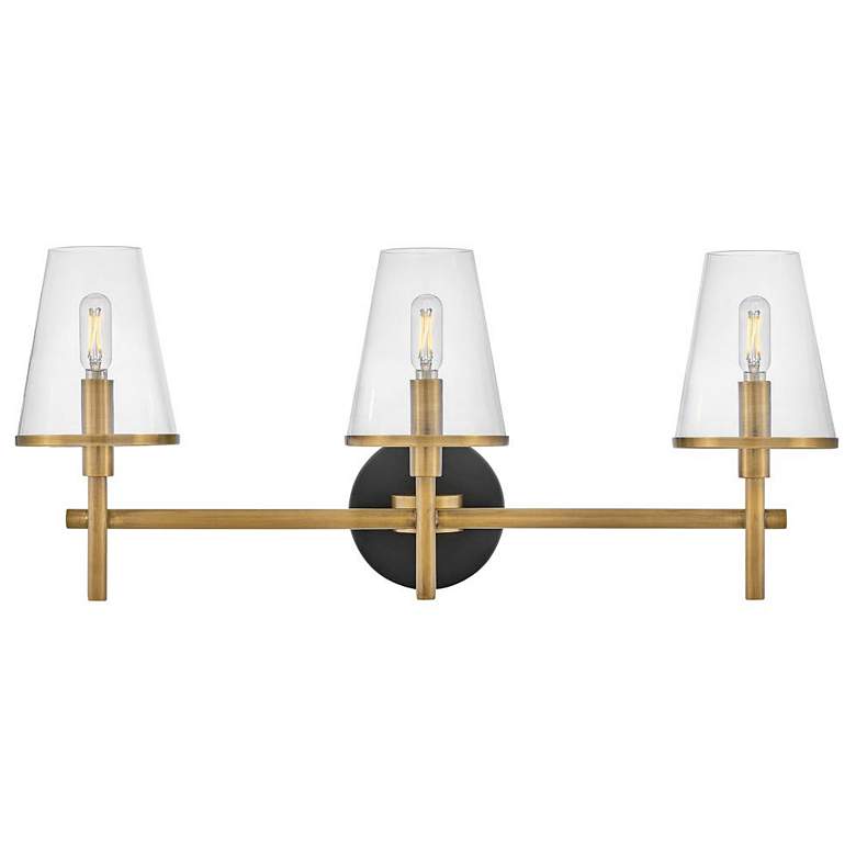 Image 1 HINKLEY BATH MARTEN Medium Three Light Vanity Heritage Brass