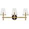 HINKLEY BATH MARTEN Medium Three Light Vanity Heritage Brass