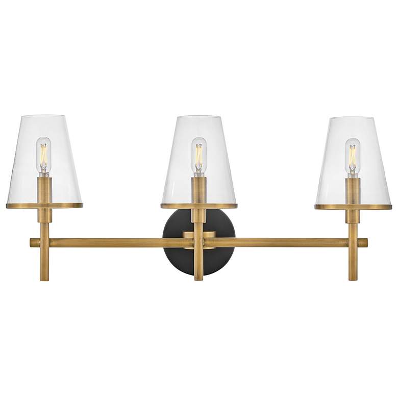 Image 2 HINKLEY BATH MARTEN Medium Three Light Vanity Heritage Brass more views