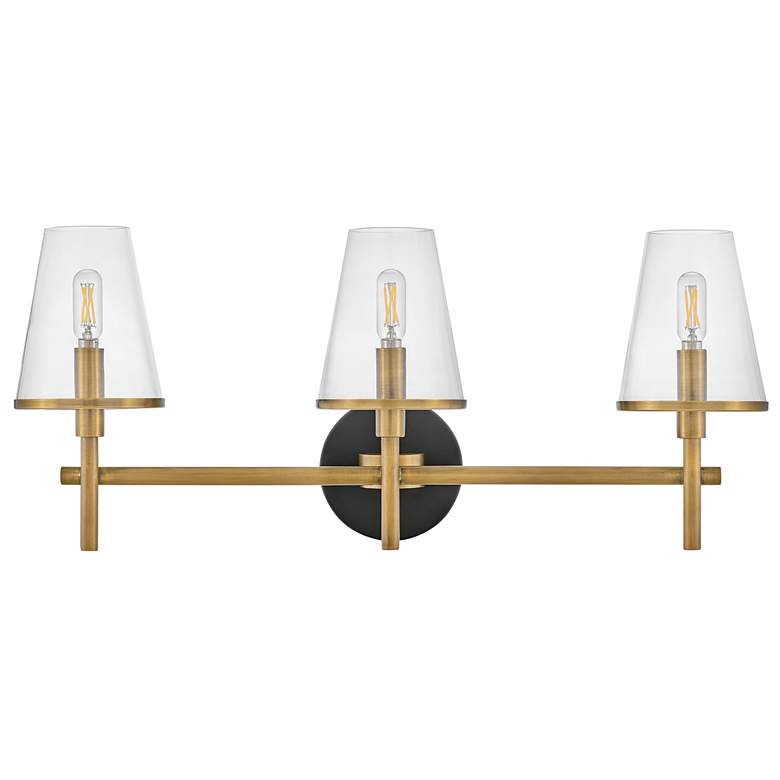 Image 4 HINKLEY BATH MARTEN Medium Three Light Vanity Heritage Brass more views