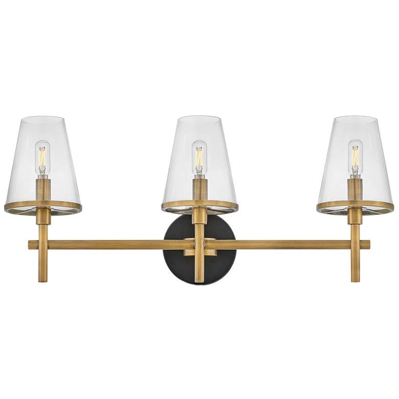 Image 5 HINKLEY BATH MARTEN Medium Three Light Vanity Heritage Brass more views
