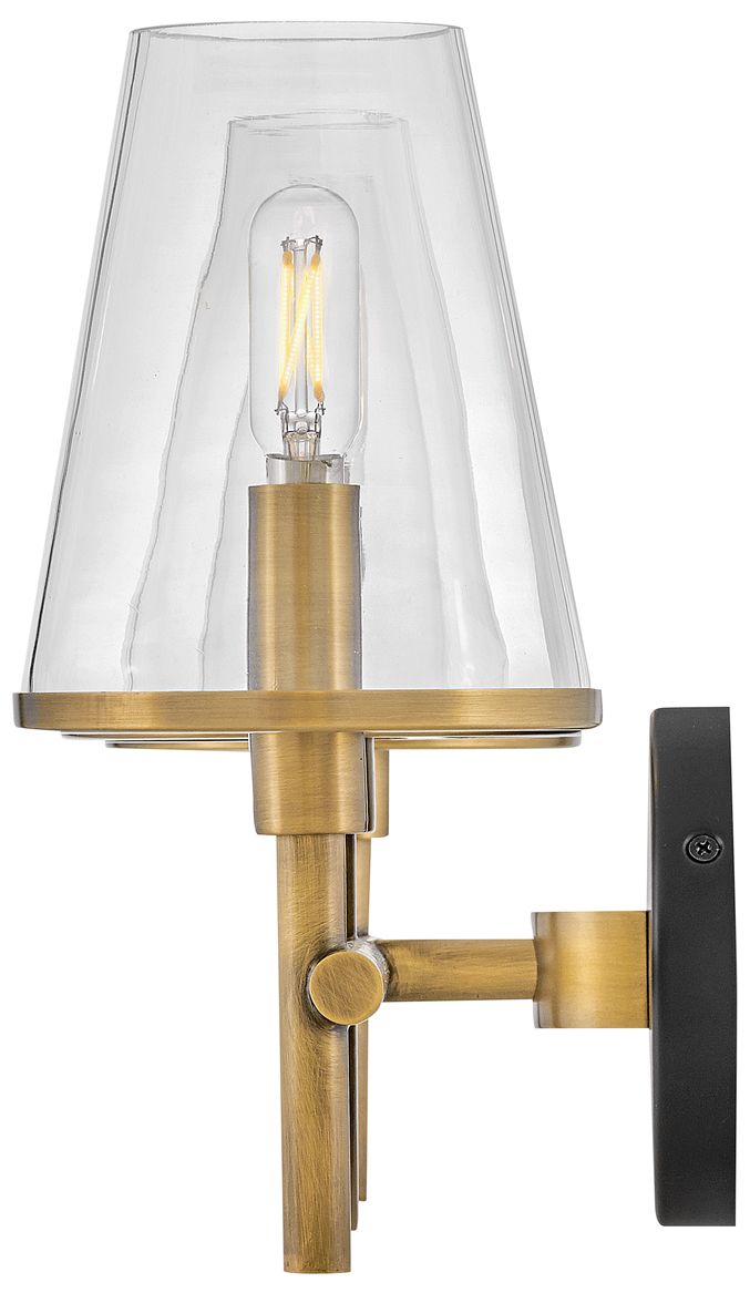 HINKLEY BATH MARTEN Medium Three Light Vanity Heritage Brass