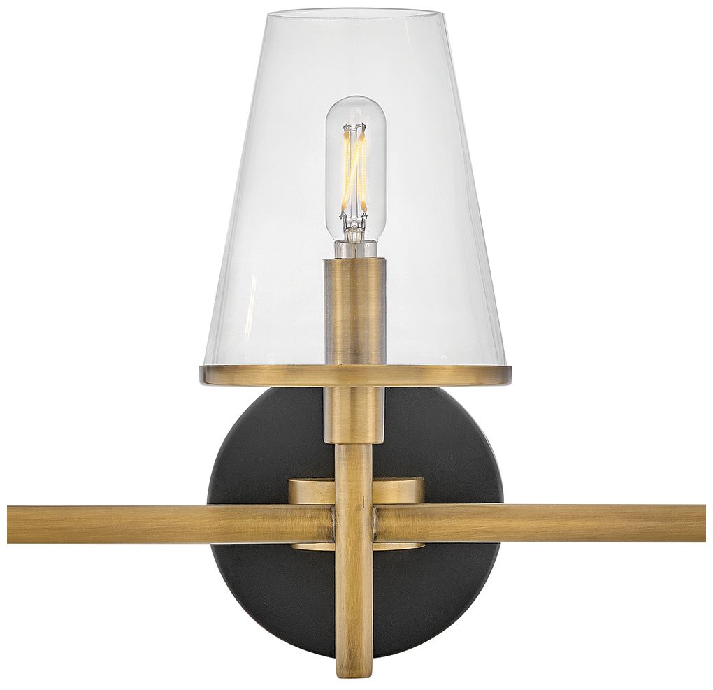 HINKLEY BATH MARTEN Medium Three Light Vanity Heritage Brass