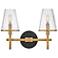 HINKLEY BATH MARTEN Medium Two Light Vanity Heritage Brass
