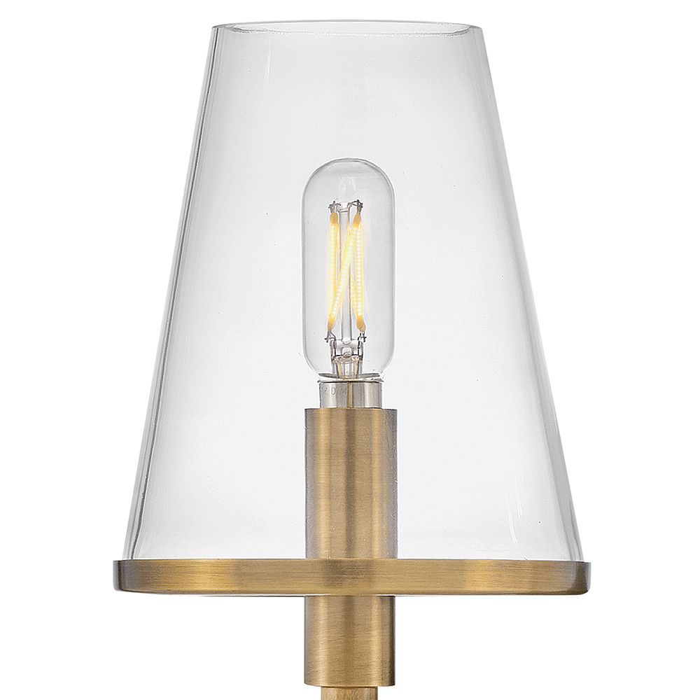 Hinkley Bath Marten Small Two Light Vanity 15" Heritage Brass