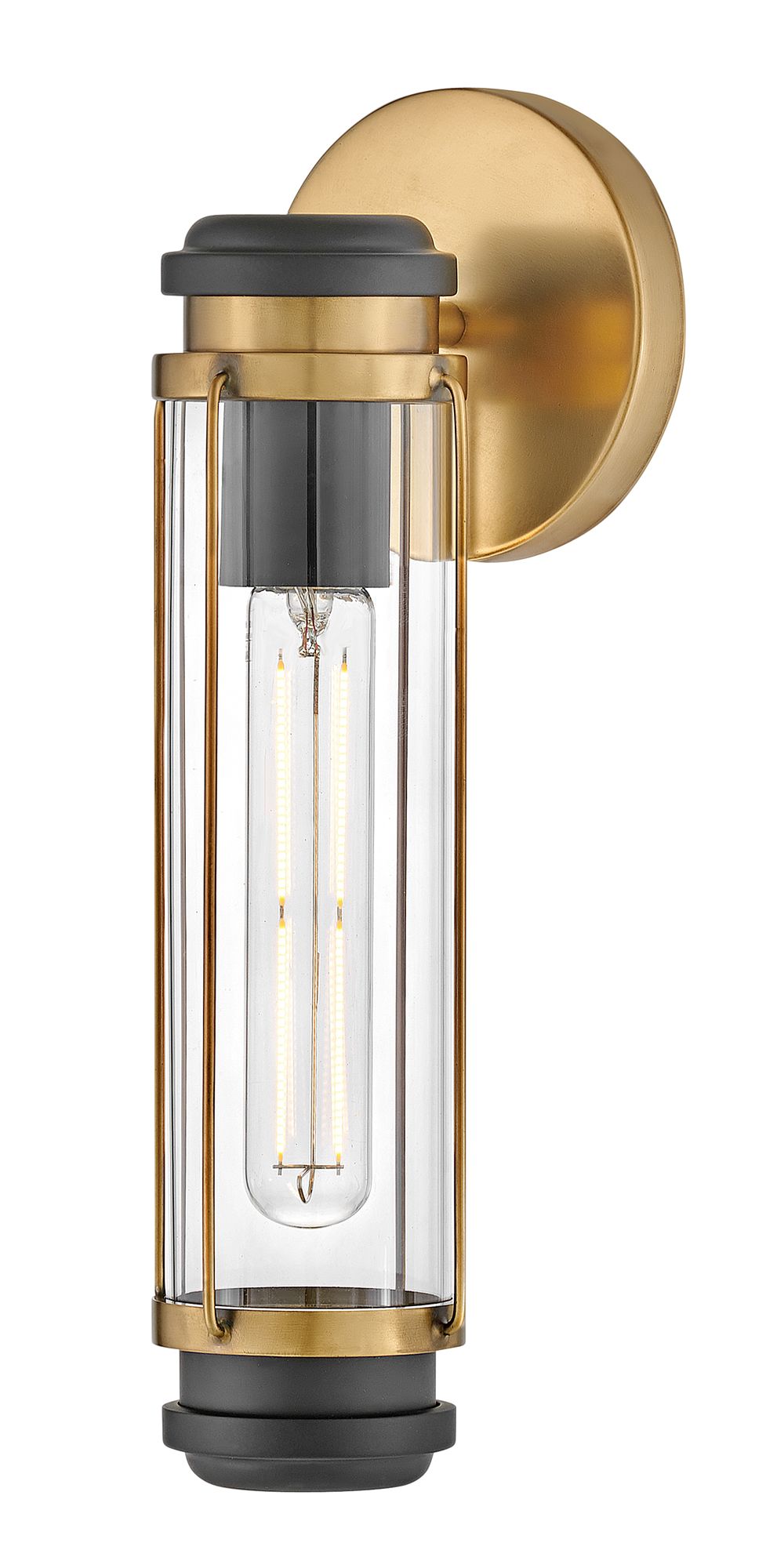 Image 5 Hinkley Bath Masthead Medium Single Light Vanity 13.75" Heritage Brass more views