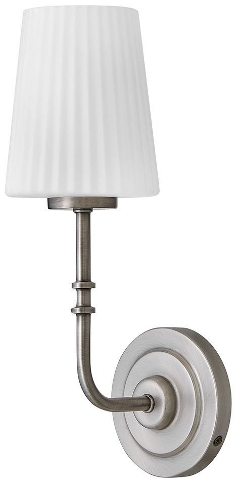 Image 2 Hinkley Bath McKenna Medium Single Light Sconce 15.25" Antique Nickel more views