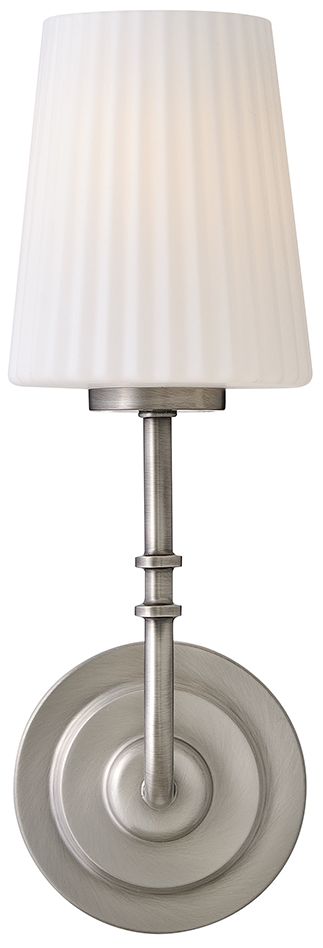 Hinkley Bath McKenna Medium Single Light Sconce 15.25" Antique Nickel