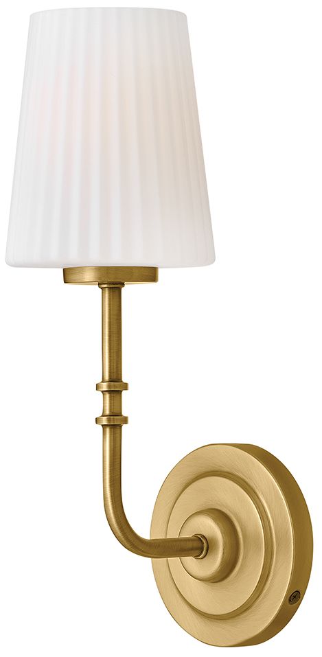 Thumbnail1 of Hinkley Bath McKenna Medium Single Light Sconce 15.25" Lacquered Brass