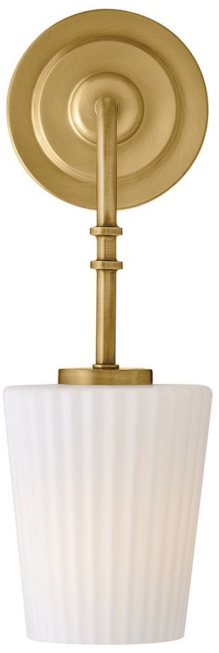 Thumbnail2 of Hinkley Bath McKenna Medium Single Light Sconce 15.25" Lacquered Brass more views