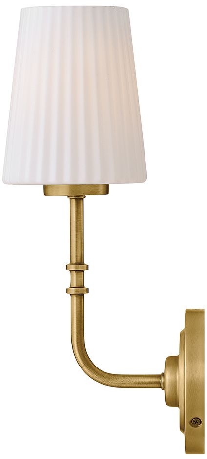 Thumbnail3 of Hinkley Bath McKenna Medium Single Light Sconce 15.25" Lacquered Brass more views