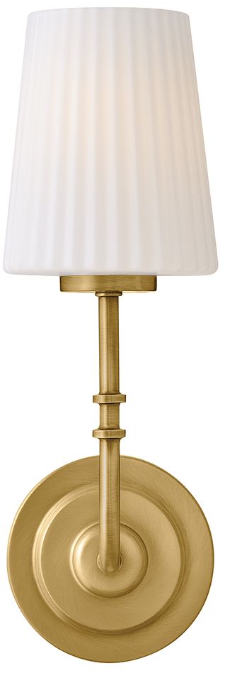 Thumbnail4 of Hinkley Bath McKenna Medium Single Light Sconce 15.25" Lacquered Brass more views