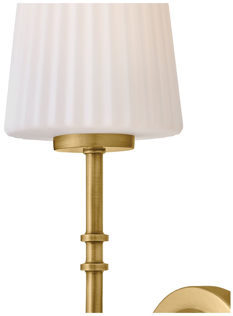 Hinkley Bath McKenna Medium Single Light Sconce 15.25" Lacquered Brass