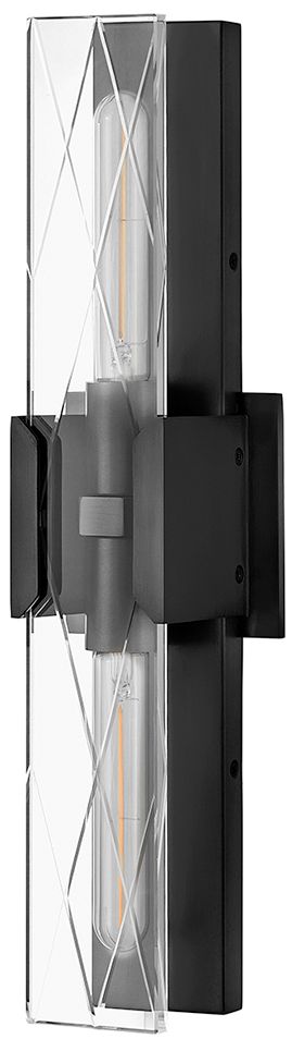 Image 2 Hinkley Bath Monte Large Two Light Sconce 20" Black Oxide more views