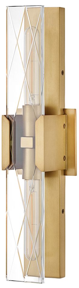 Image 2 Hinkley Bath Monte Large Two Light Sconce 20" Heritage Brass more views