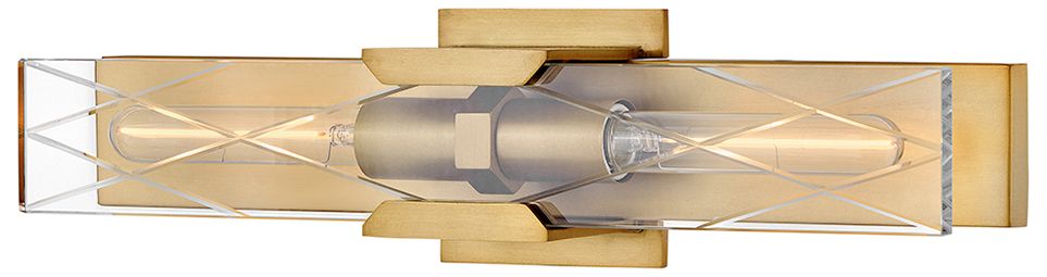 Image 4 Hinkley Bath Monte Large Two Light Sconce 20" Heritage Brass more views