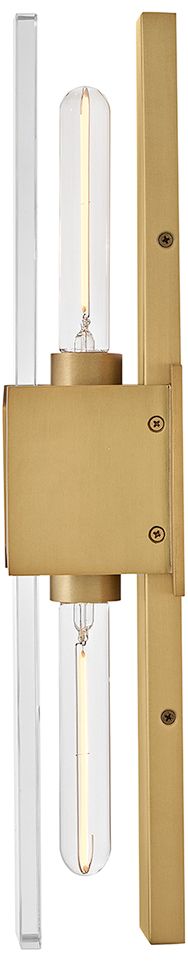 Image 6 Hinkley Bath Monte Large Two Light Sconce 20" Heritage Brass more views