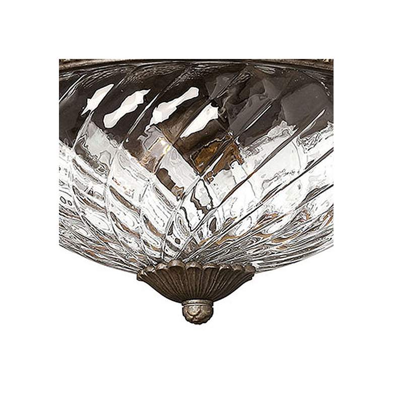 Image 2 Hinkley Bath Plantation 16" Optic Glass and Bronze Ceiling Light more views
