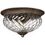 2_Hinkley Bath Plantation 16" Optic Glass and Bronze Ceiling Light more views