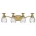 Hinkley Bath Plantation Large Four Light Vanity 29" Burnished Brass