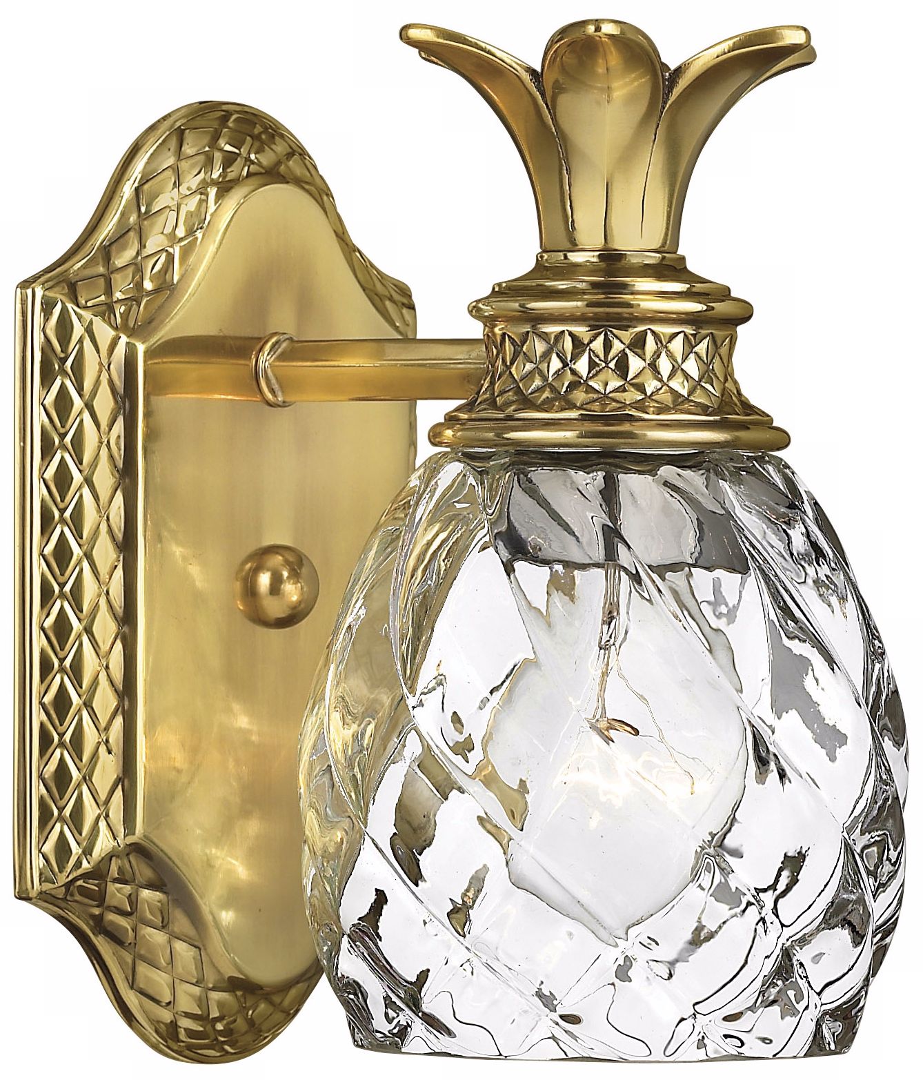 Hinkley Bath Plantation Small Single Light Vanity 5" Burnished Brass