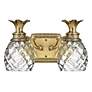 2_Hinkley Bath Plantation Small Two Light Vanity 13" Burnished Brass