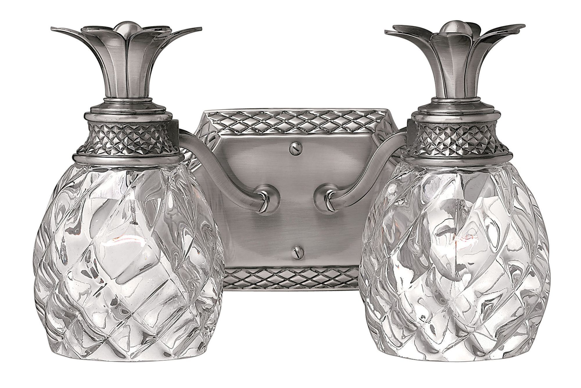 Image 2 Hinkley Bath Plantation Small Two Light Vanity 13" Polished Antique Nickel more views