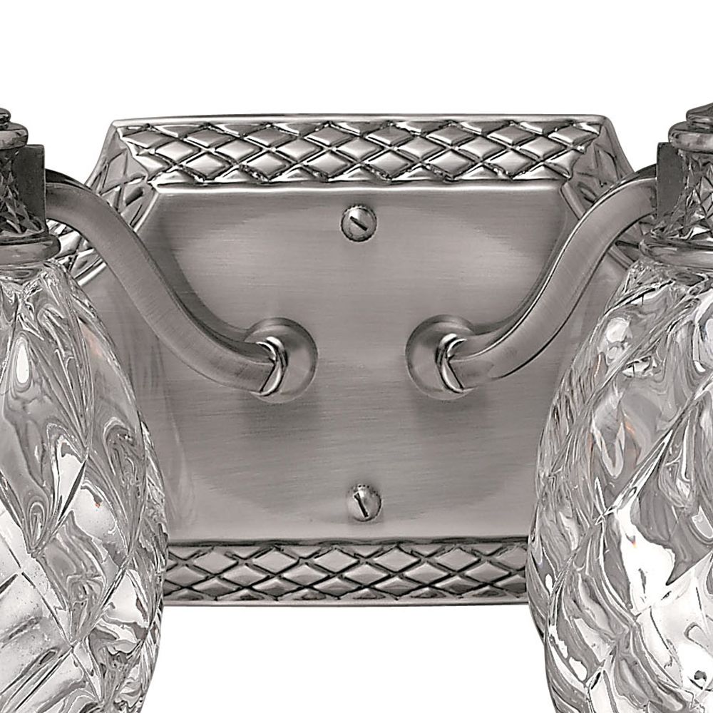 Image 5 Hinkley Bath Plantation Small Two Light Vanity 13" Polished Antique Nickel more views