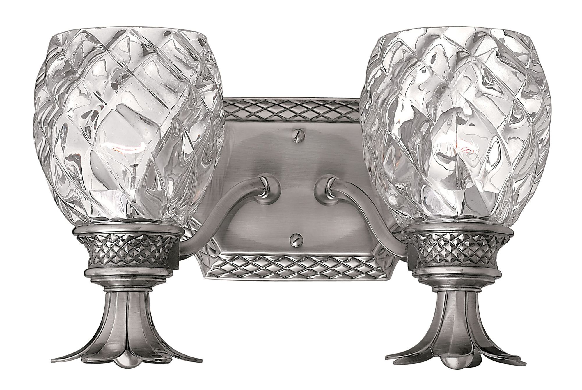 Image 7 Hinkley Bath Plantation Small Two Light Vanity 13" Polished Antique Nickel more views