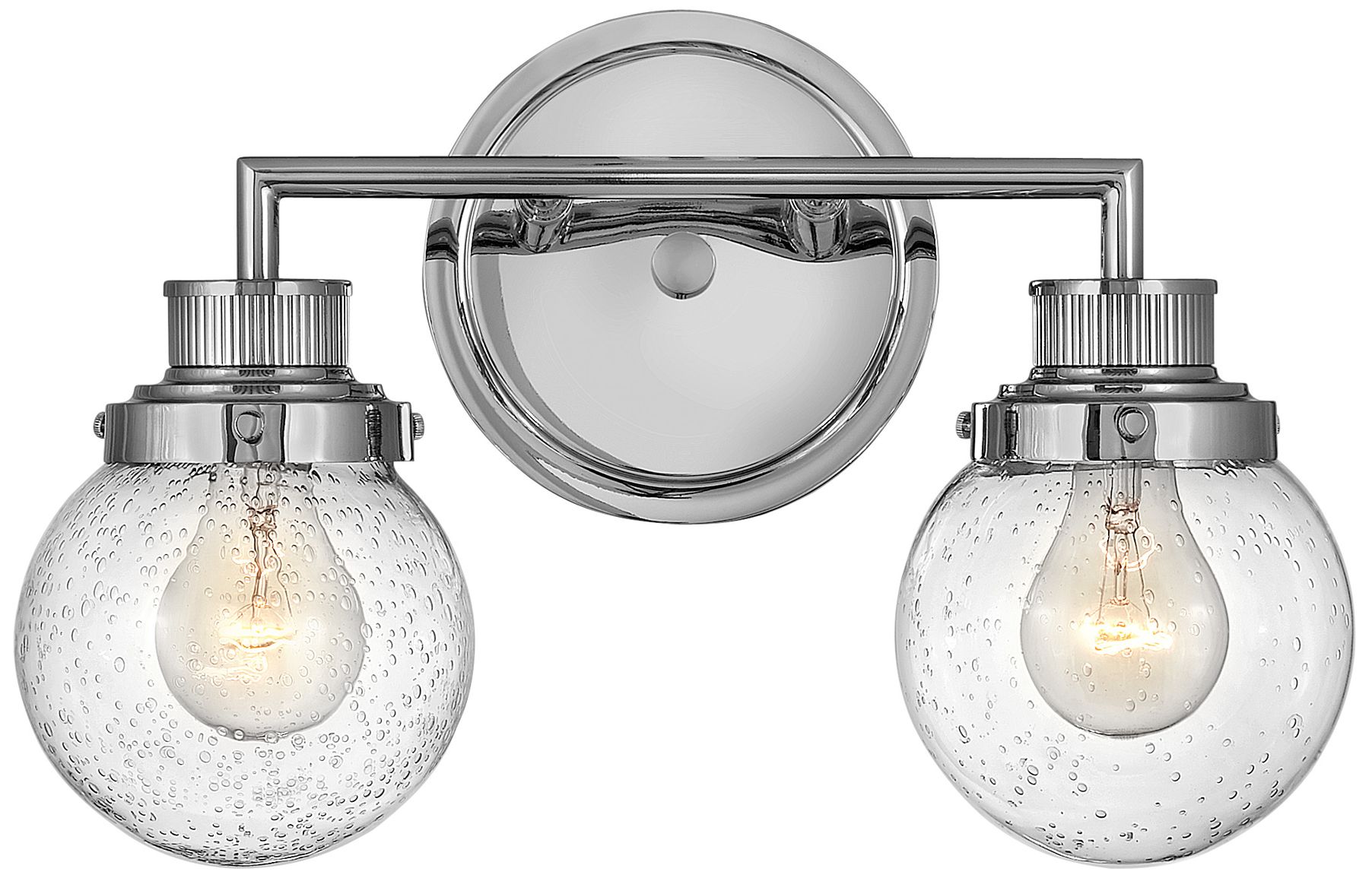 Image 2 Hinkley Bath Poppy Small Two Light Vanity 14.75" Chrome more views