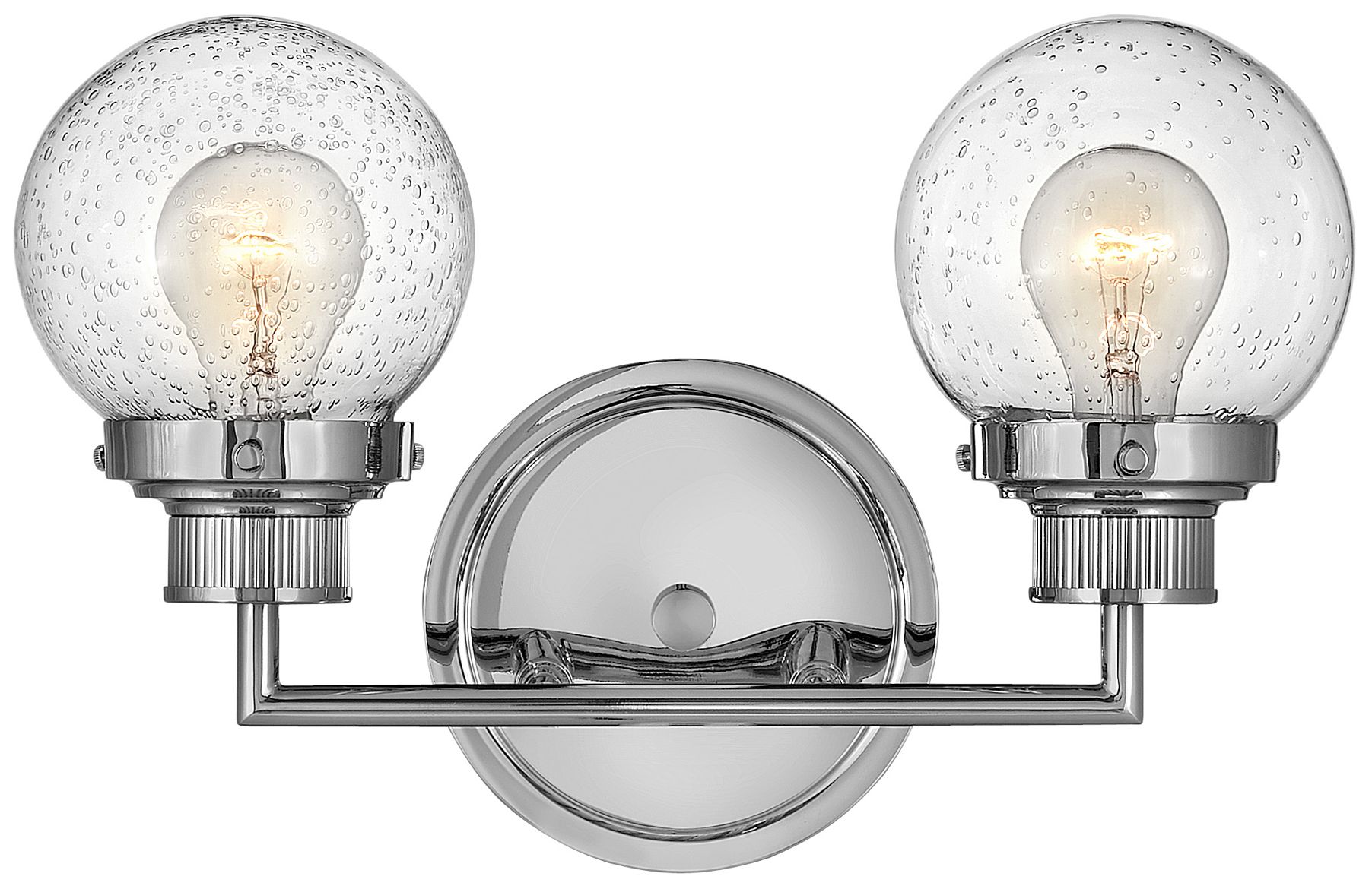 Hinkley Bath Poppy Small Two Light Vanity 14.75" Chrome