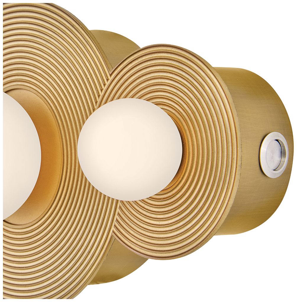 Image 4 Hinkley Bath Rhea Small LED Vanity 18" Heritage Brass more views