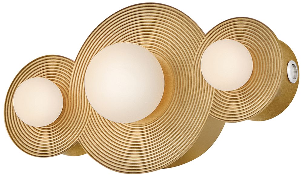 Image 7 Hinkley Bath Rhea Small LED Vanity 18" Heritage Brass more views