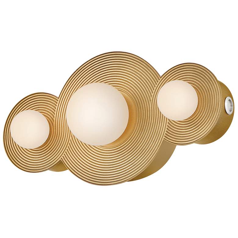 Image 7 Hinkley Bath Rhea Small LED Vanity 18" Heritage Brass more views