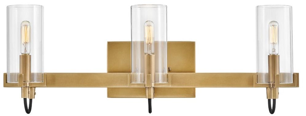 Hinkley Bath Ryden Medium Three Light Vanity 23" Heritage Brass