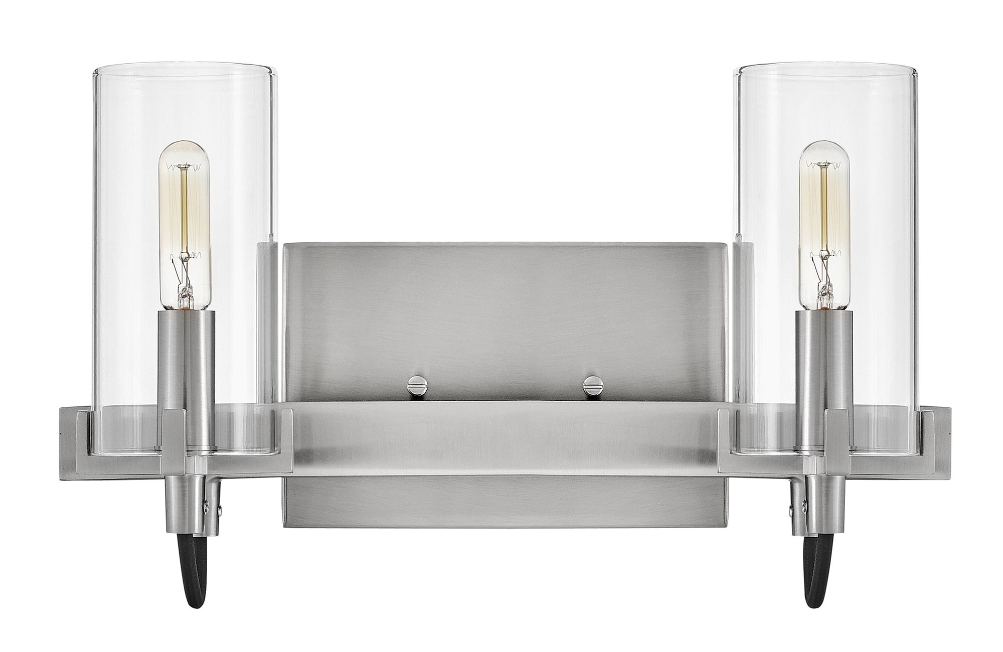 Image 7 Hinkley Bath Ryden Small Two Light Vanity 13.75" Brushed Nickel more views