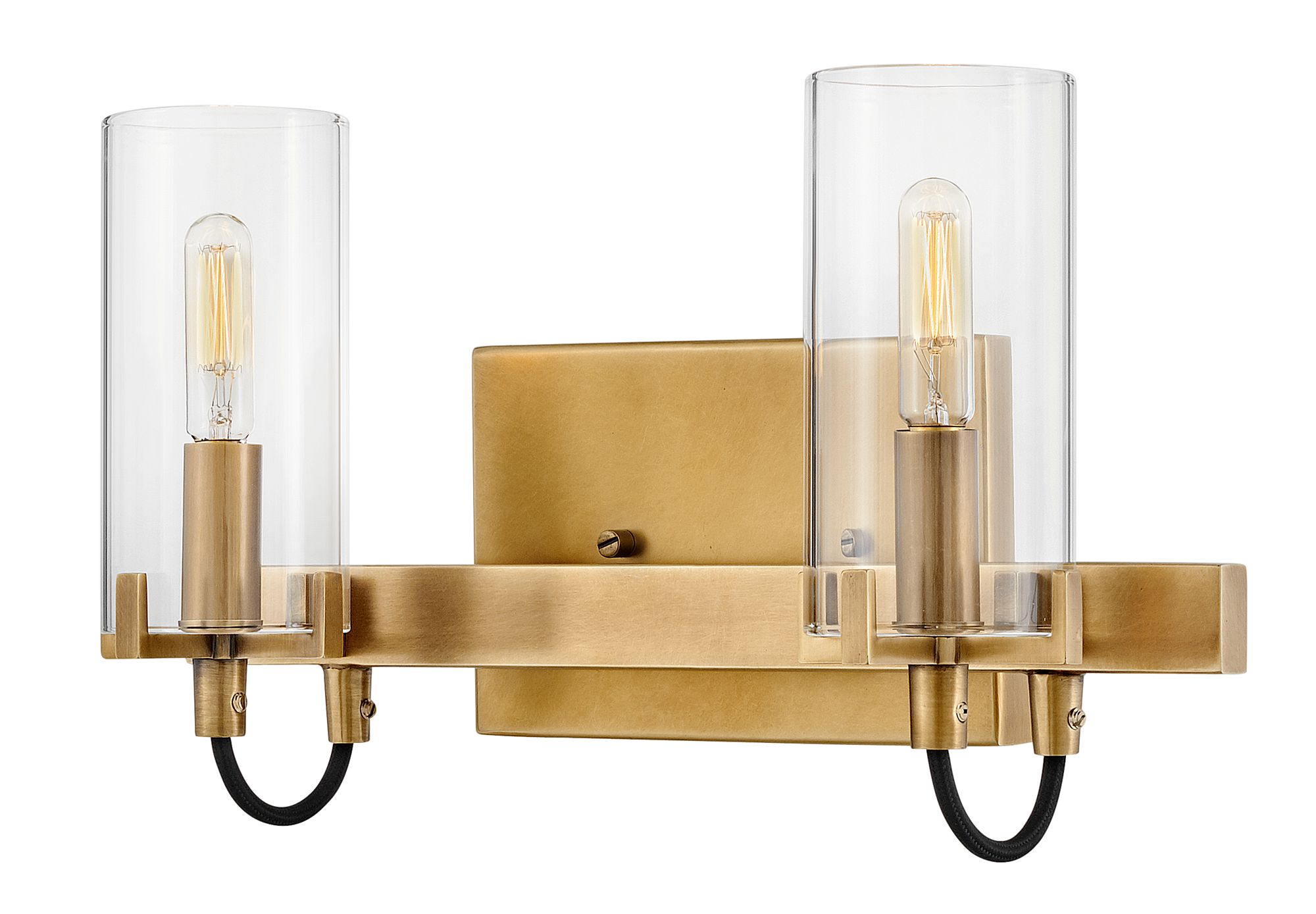 Image 3 Hinkley Bath Ryden Small Two Light Vanity 13.75" Heritage Brass more views