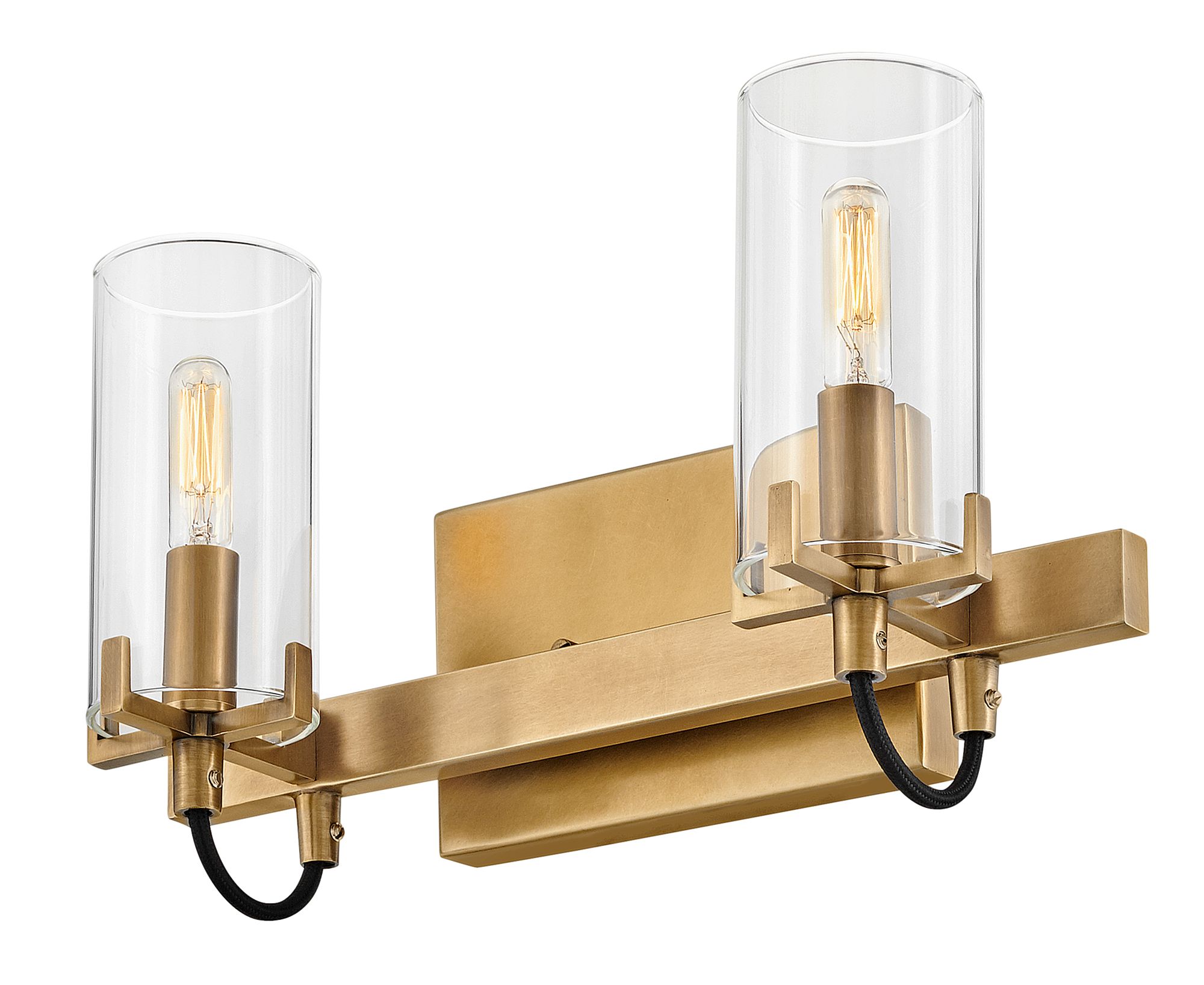 Image 6 Hinkley Bath Ryden Small Two Light Vanity 13.75" Heritage Brass more views