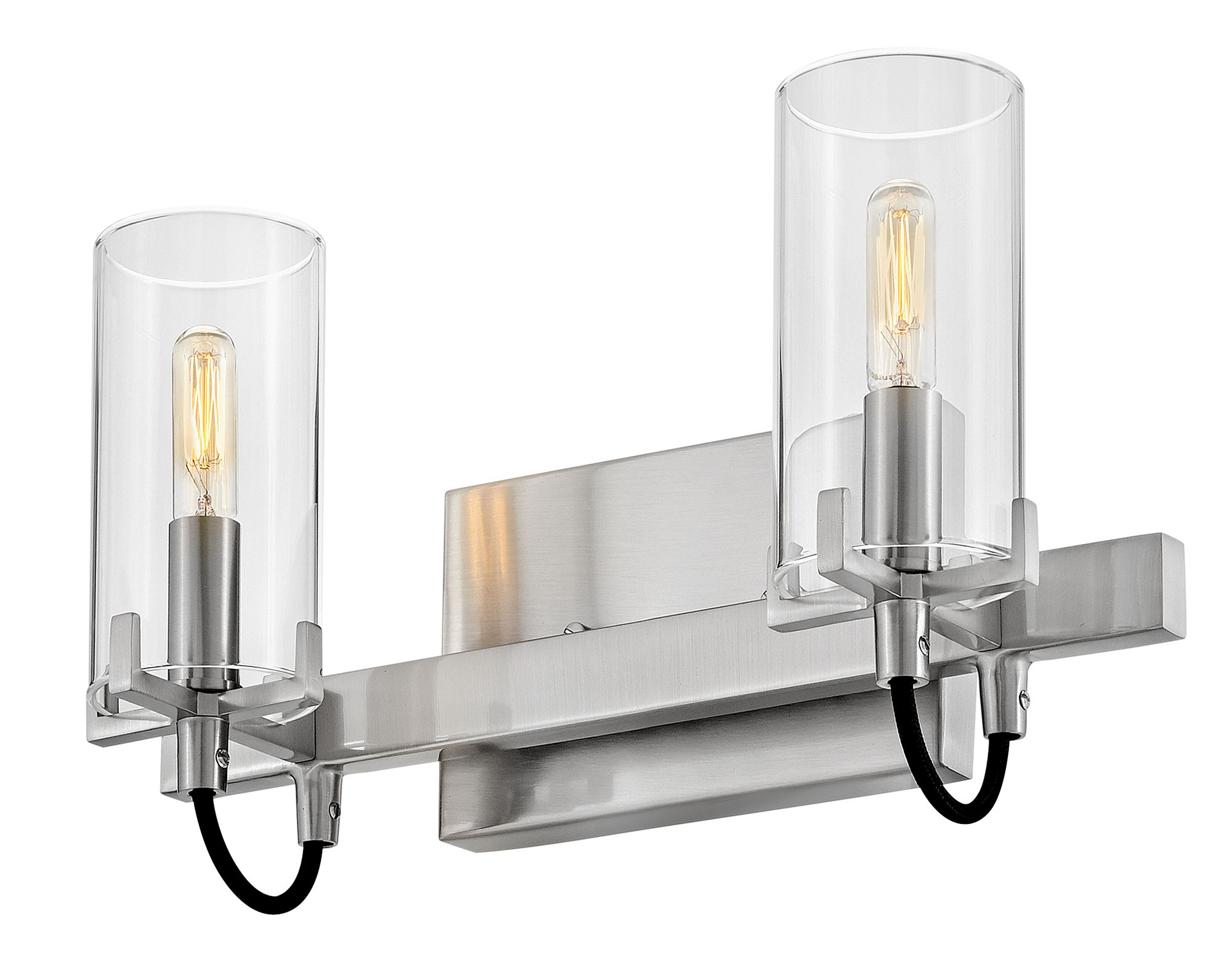 Image 2 Hinkley Bath Ryden Small Two Light Vanity 13.75" Brushed Nickel more views
