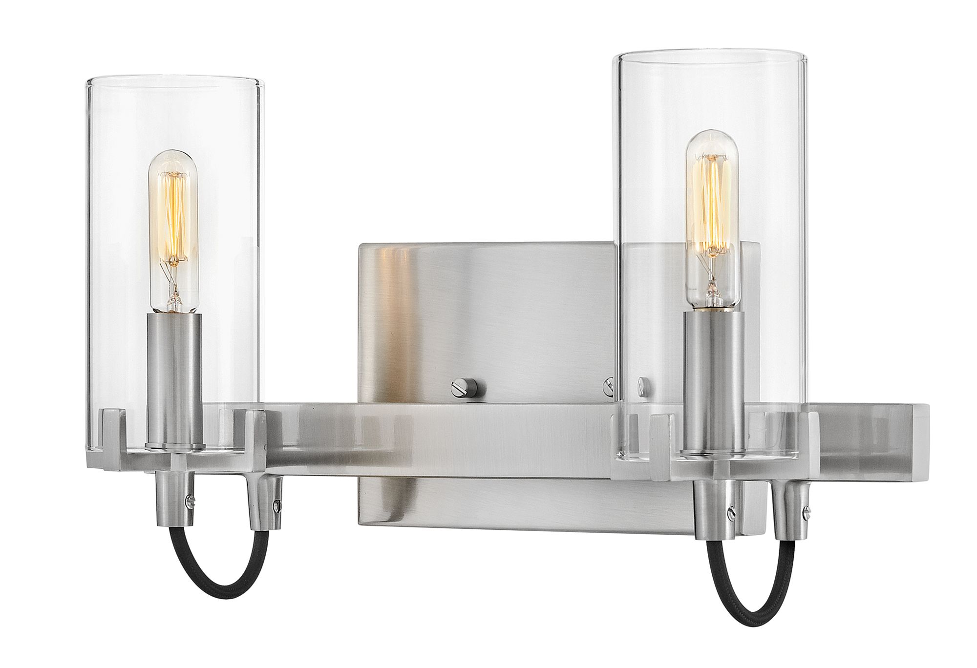 Image 6 Hinkley Bath Ryden Small Two Light Vanity 13.75" Brushed Nickel more views