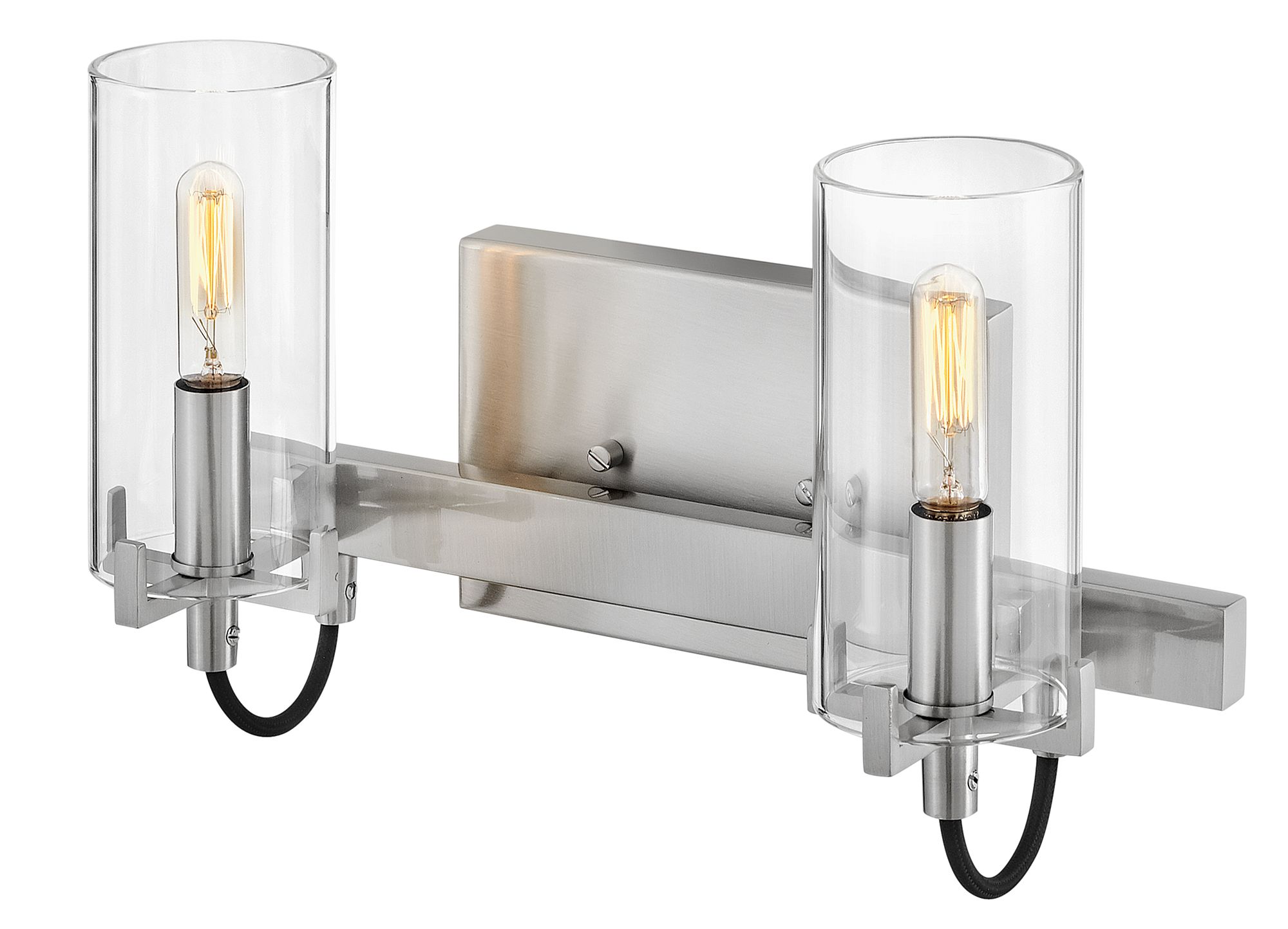 Hinkley Bath Ryden Small Two Light Vanity 13.75" Brushed Nickel