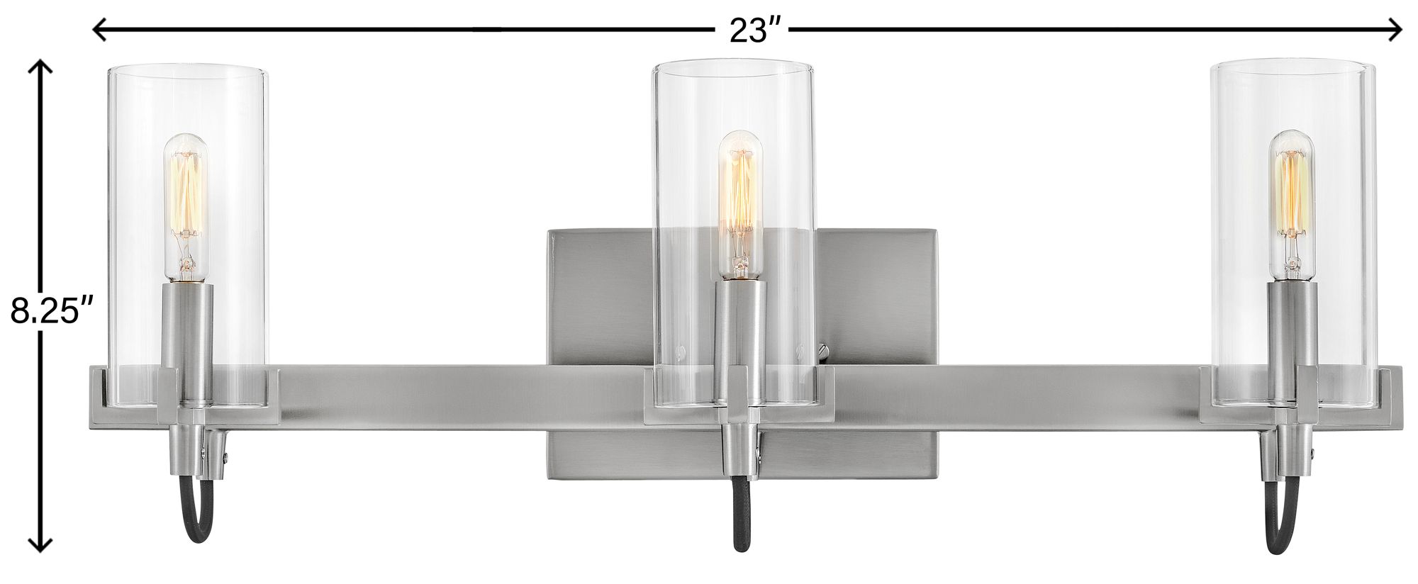 Hinkley - Bath Ryden Three Light Vanity- Brushed Nickel