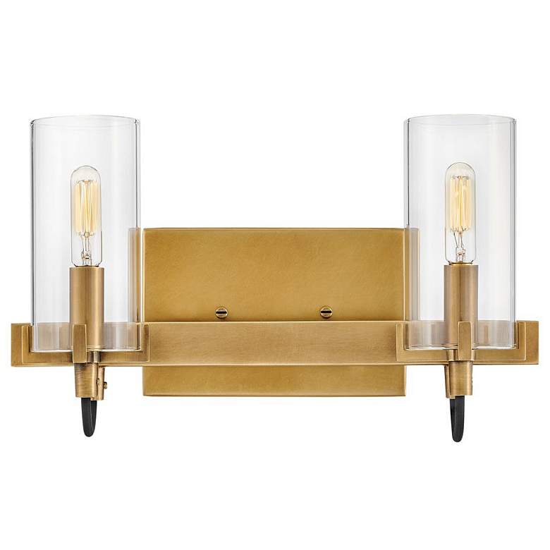 Image 1 Hinkley - Bath Ryden Two Light Vanity- Heritage Brass