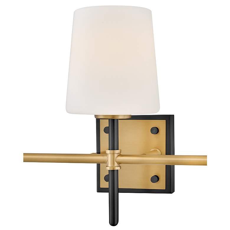 Image 3 Hinkley Bath Saunders Medium Three Light Vanity 23" Black more views