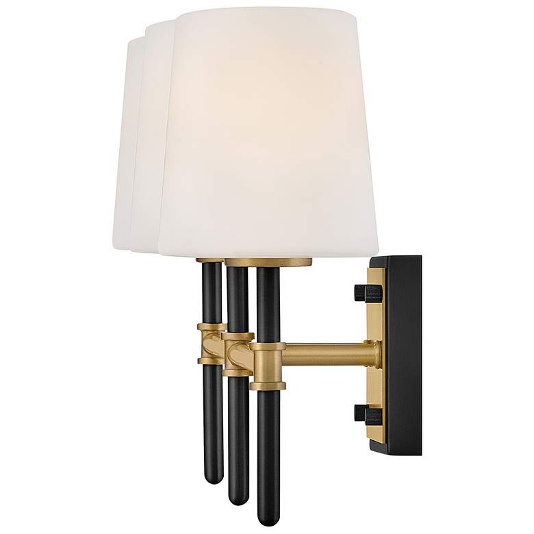 Image 4 Hinkley Bath Saunders Medium Three Light Vanity 23" Black more views